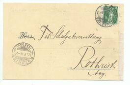 ROTHRIST Sendungsempfang Buchdruckerei Aarau 1912