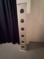 Designer CD-Regal/DVD-Turm, silber, sehr guter Zustand