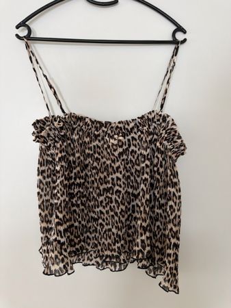 Damen Top Leo Muster Grösse M mit Trägern NEU