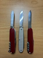 3 couteaux de poche 1980, 2004 et 2026