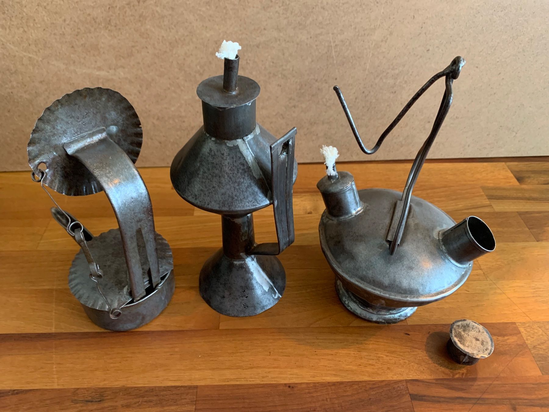 Lampade: 3 Öllampen – Usato da Winterthur venduto da sommer_2019 2