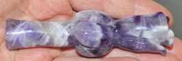 Deko – Heilsteine–M-03- Rose ca.10cm– Traum Amethyst -78 Gr.