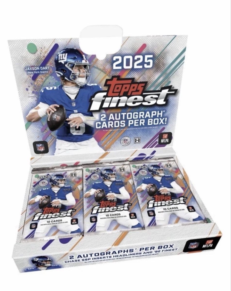Topps Carte collezionabili: Topps NFL Finest 2025 – Nuovo e nell'imballaggio originale da Ibach venduto da fashionrenewable