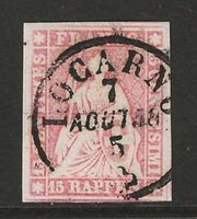 1858 : Strubel Nr. 24D.2.06 - vollrandig, - KP 240.--