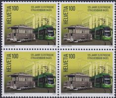 2020, Nr.1795 Viererblock (Strassenbahn) postfrisch **. FW!