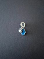 Charm Türkisches Auge/Hand blau +Garantie
