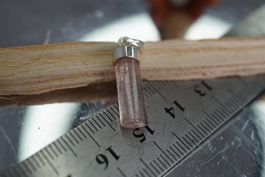 Turmalin Rosa     925 Silber Anhänger 21mm x7mm    EDEL