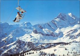 Braunwald GL // 1981 Sesselbahn Gumen // Winter