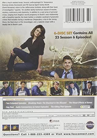 Tutti i DVDs: Bones  Season 6 – Nuovo (secondo la descrizione) da Riehen venduto da M.S.DVD 5