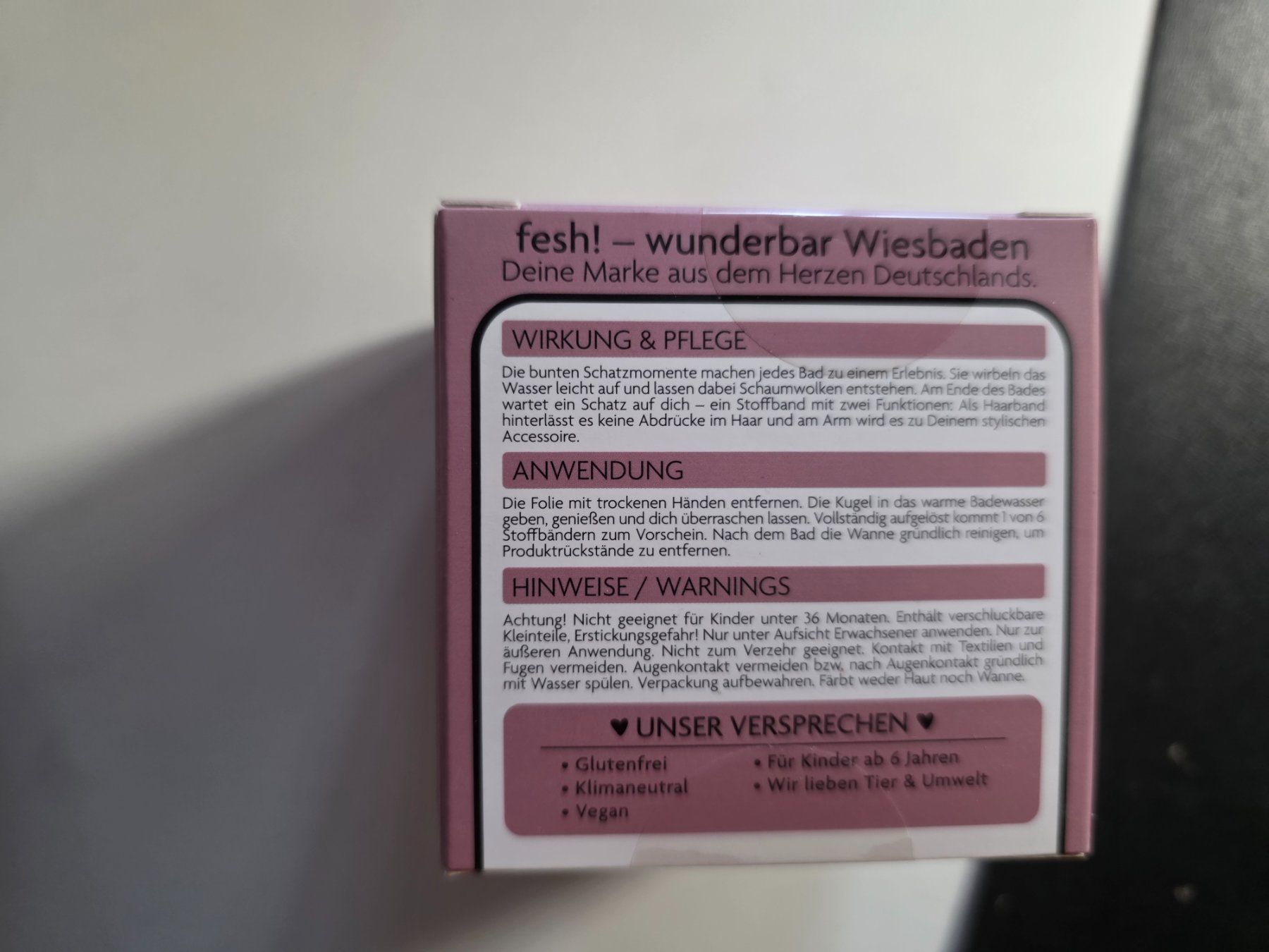 Altro per la cura del corpo: Schatz Momente Badekugel mit Stoff Band – Nuovo e nell'imballaggio originale da Walterswil BE venduto da Lonitti 5