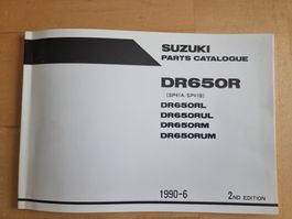 Suzuki DR650R Teilekatalog 1990-6, 2nd Edition Top Zustand!