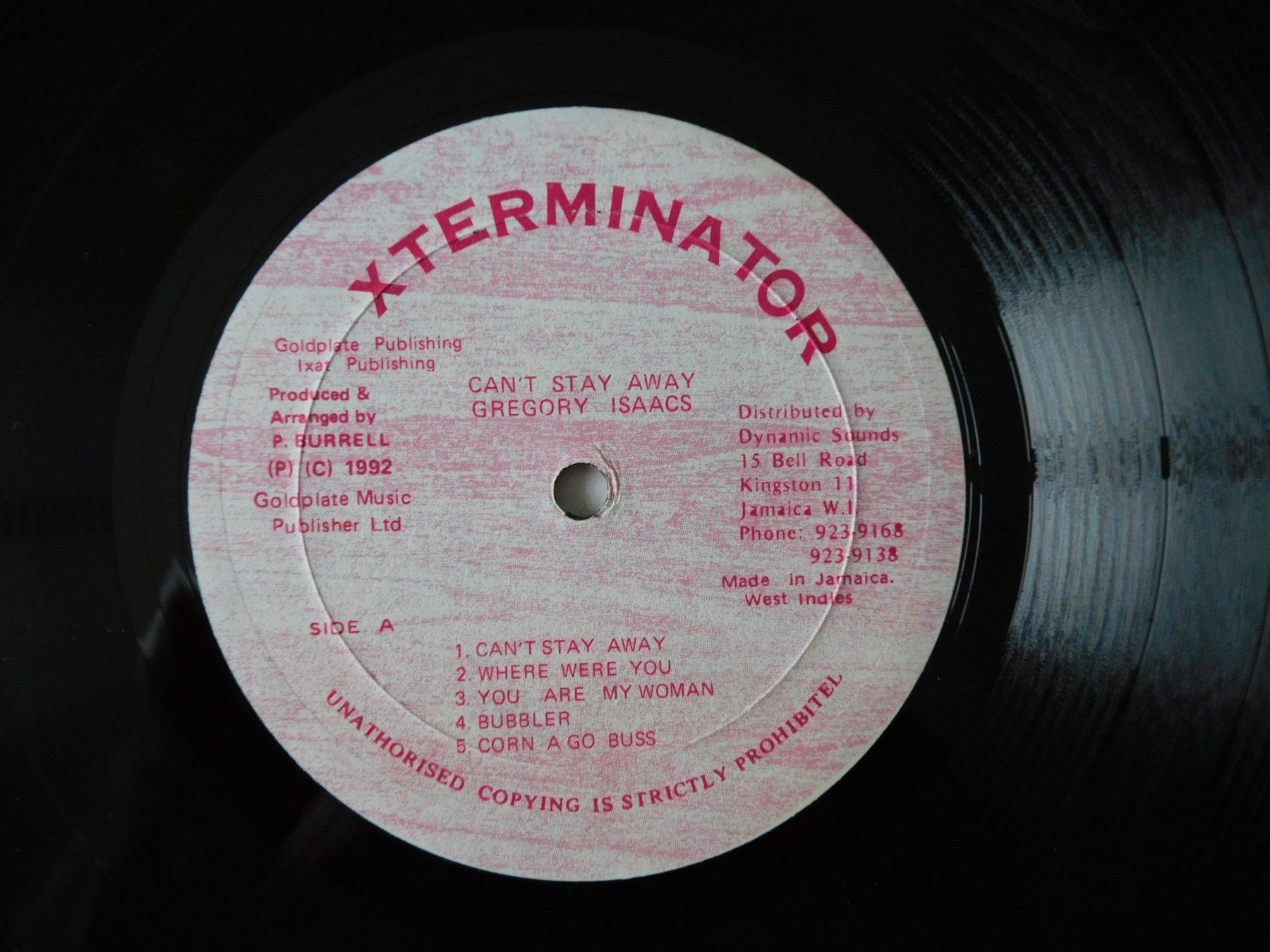 Schallplatten: Gregory Isaacs – Can't Stay Away – Gebraucht aus Emmenbrücke von Dickens 3