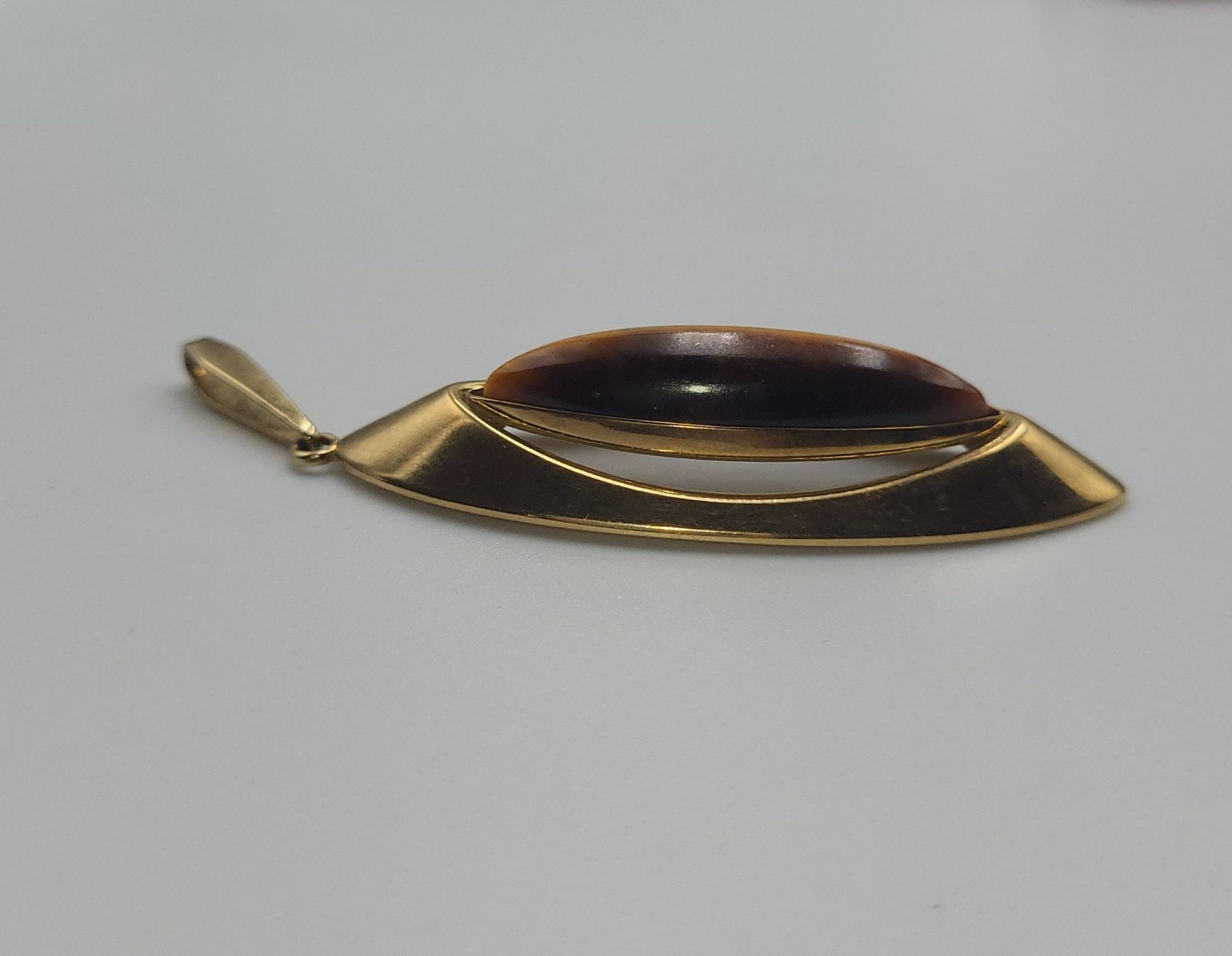 Ciondoli: Gold Anhänger Mit Tigerauge – Usato da Wald ZH venduto da Dasilver 5