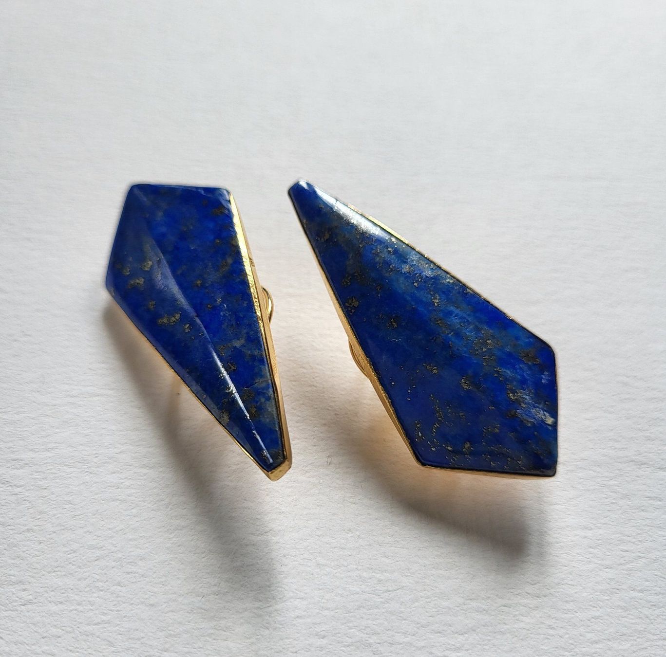 Orecchini pendenti & Orecchini a lobo: 18 Karat Gold 750 Ohrstecker Mit Lapislazuli – Usato da Wald ZH venduto da Aniade 6
