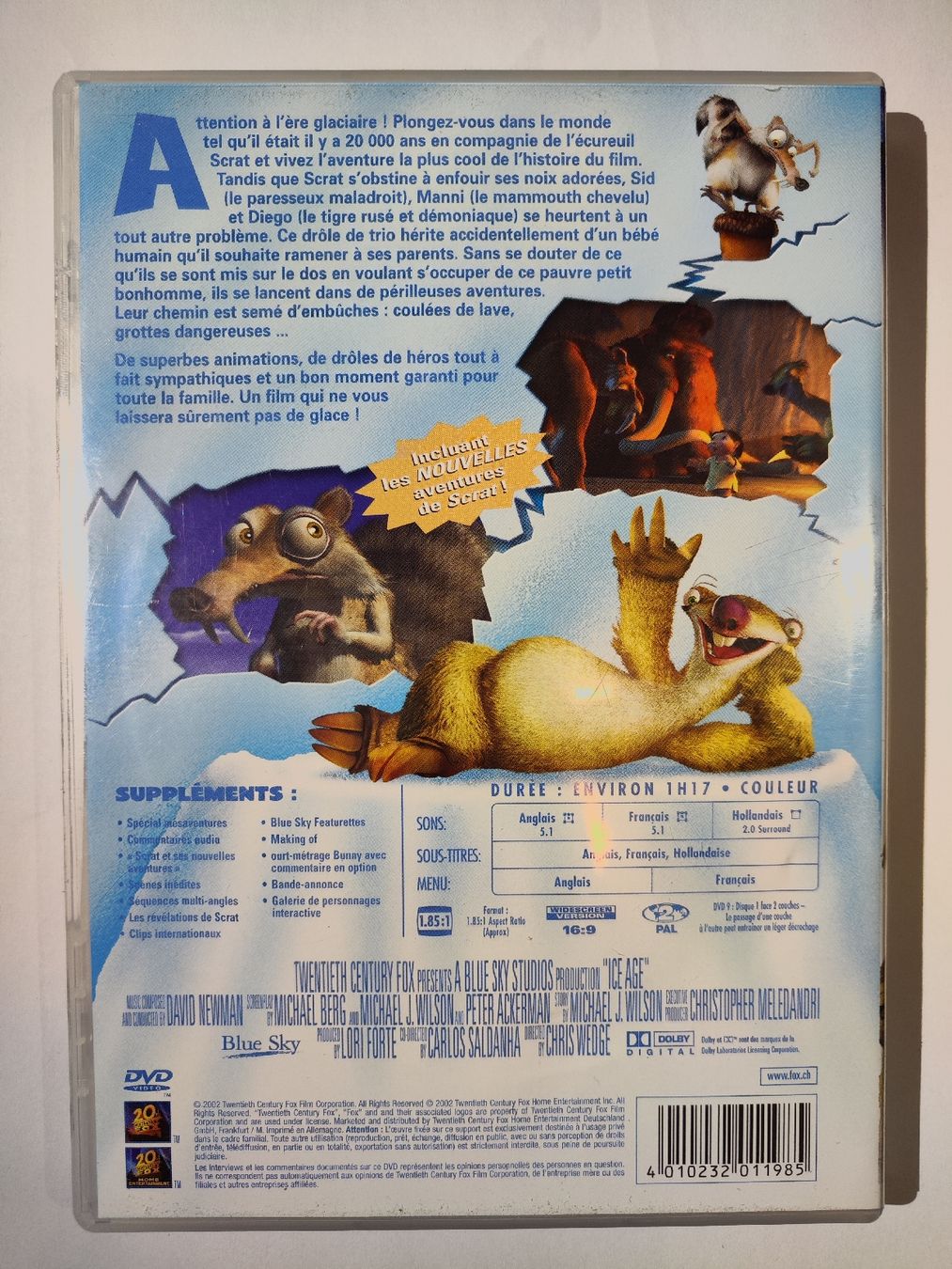 Tutti i DVDs: DVD - L'âge de glace – Usato da Commugny venduto da Teksen 1