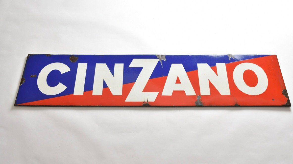 Cinzano Insegne: Emaille Cinzano Werbeschild – Usato da Zürich venduto da IndividumCH 1