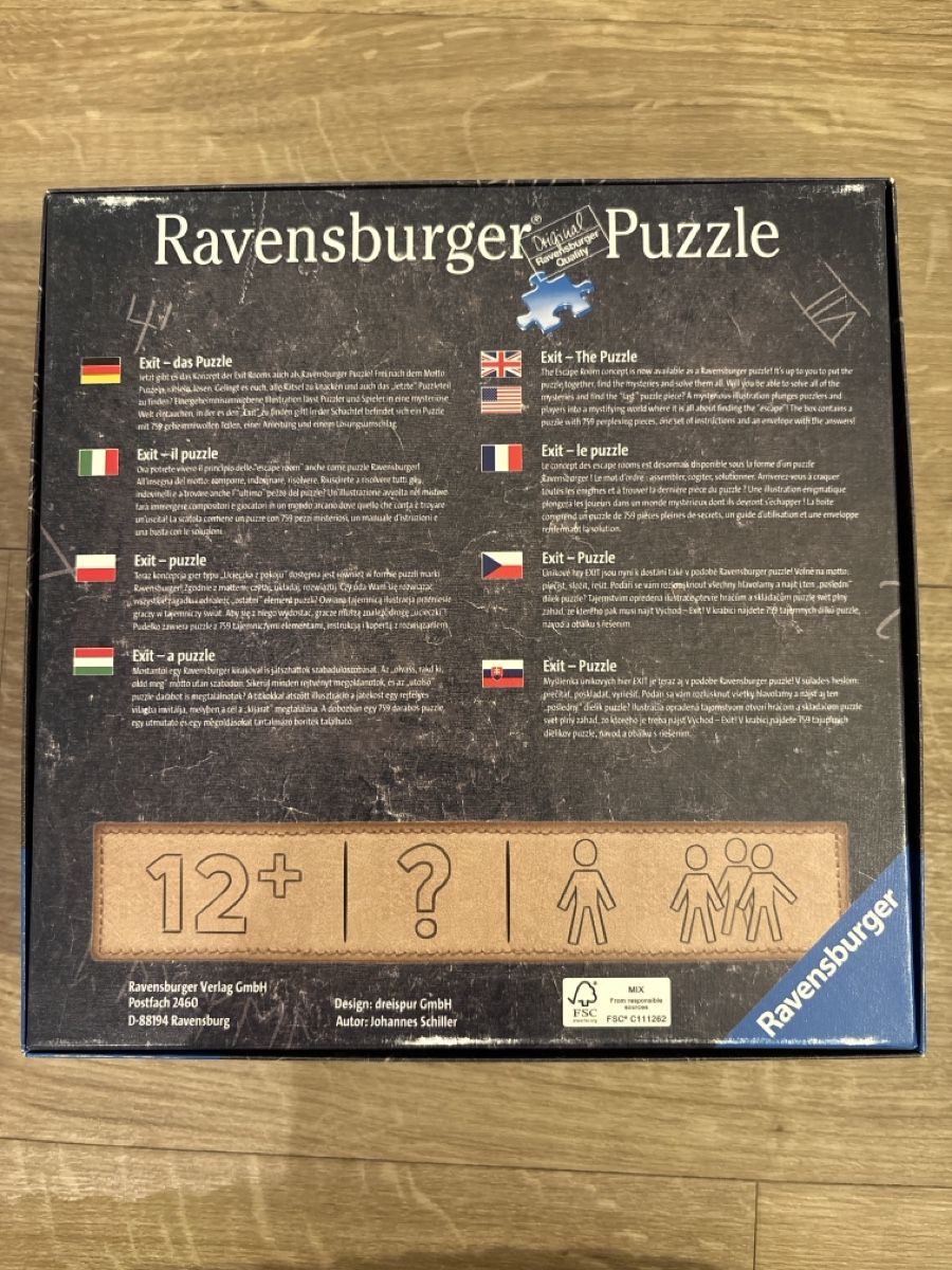 Ravensburger Puzzle: Ravensburger Exit Puzzle – Usato da Wil SG venduto da Deborah1997 1