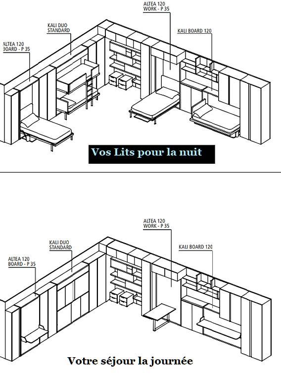 Tische: Mobilier gain de place. Table escamotable, lits, canapé.etc. – Neu und originalverpackt aus Lausanne von casa56 2