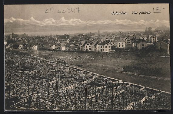 Cartes postales: AK Colombier, Vue générale – D'occasion à Berlin par bartko-reher