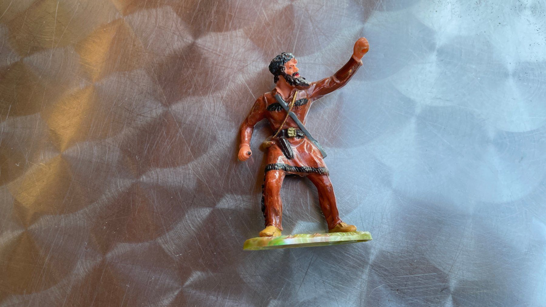 Statuette: Old Shatterhand Cowboy  - Elastolin Figur – Usato da Glattfelden venduto da cybermaxx 3