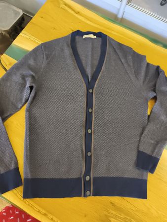 Hackett London Herren Cardigan – Wolle & Kaschmir Gr.M (A16)