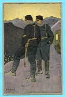 Karte Moos Nr. 180 - zwei Soldaten