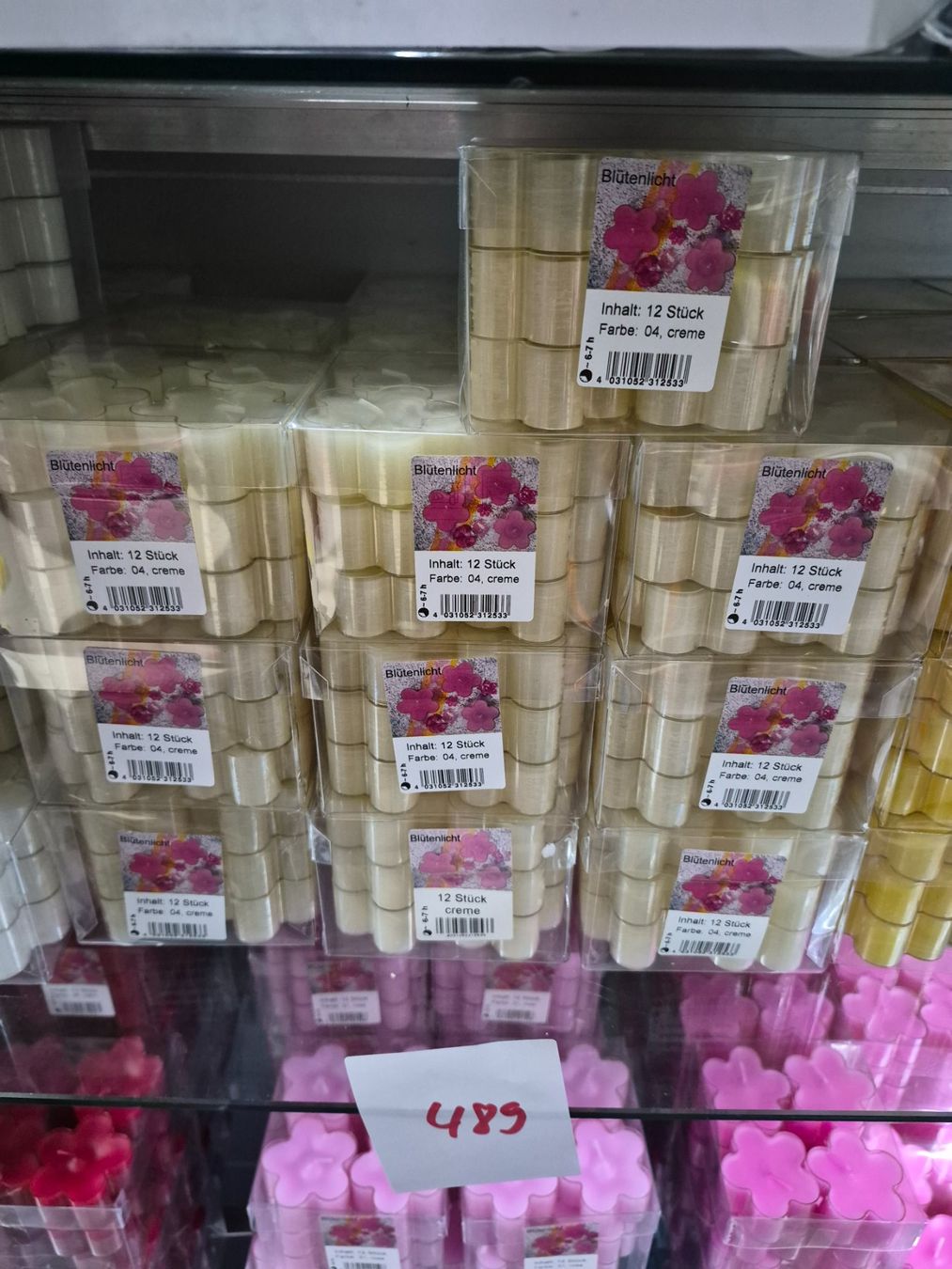 Candele: 489 Posten Blütenlichter - Kerzen  aus Liquidation – Nuovo (secondo la descrizione) da Derendingen venduto da Meisterstuecke 2