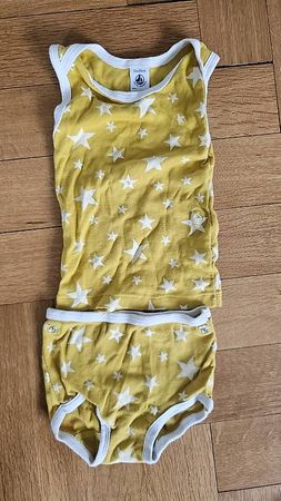 Petit Bateau Set Baumwolle Gr. 24 Monate (86cm) mustard