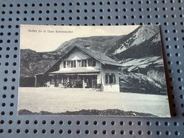 Carte postale ancienne Buffet de la Gare Sembrancher Valais