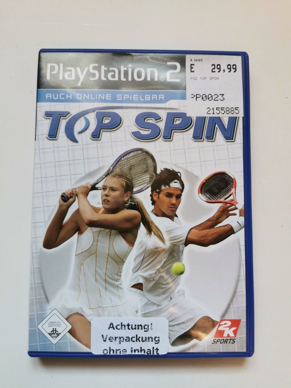 Sony Giochi: Ps 2 - Top Spin – Usato da Lenzburg venduto da eyworld