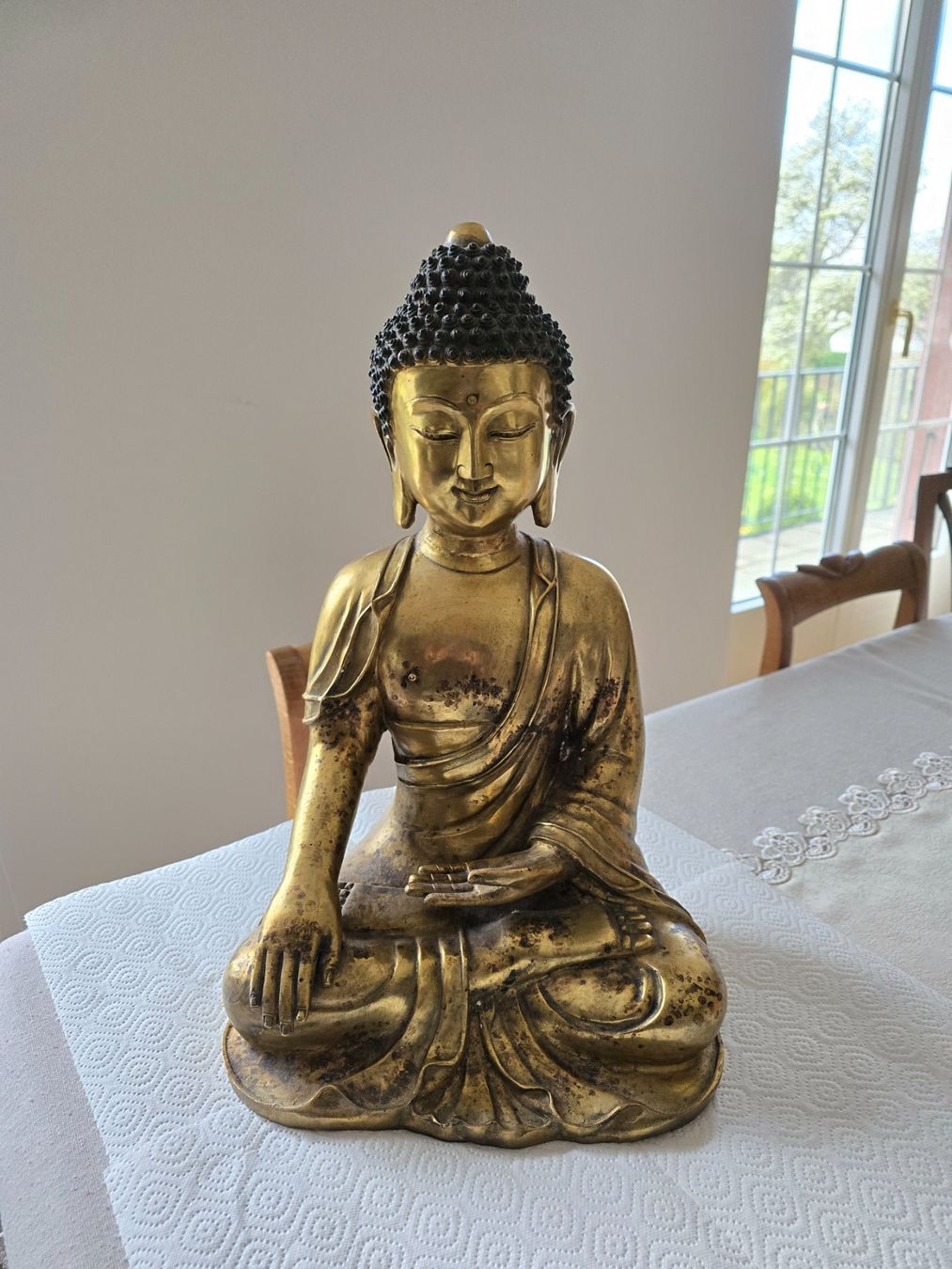 Statuette: Antike grosse Buddhafigur 45 cm – Usato da Bottmingen venduto da sandy_2 1