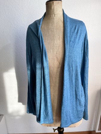Cardigan bleu laine douce t40 neuf
