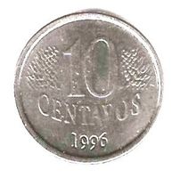 Münze 10 Centavos 1996 Brasilien