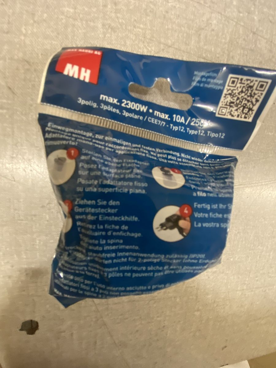 Laufwerke & Adapter: MH Fixadapter 3polig Schuko - Stecker Adapter – Neu (gemäss Beschreibung) aus Grossdietwil von mahsoumi 2
