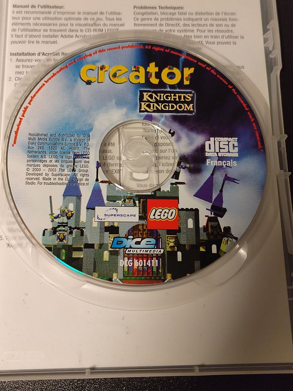 Giochi: Jeu PC LEGO Creator Knights Kingdom FR – Usato da Fribourg venduto da noo_75x7 2