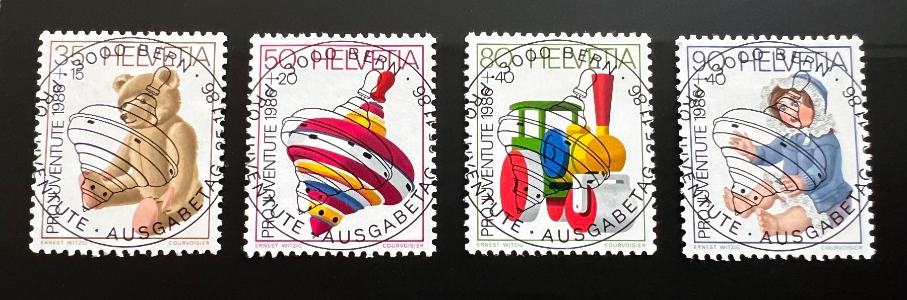 Tutti i francobolli: Pro Juventute 1986 Vollstempel – Nuovo (secondo la descrizione) da Hünenberg See venduto da wer_5286