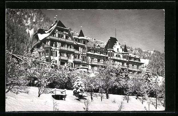 Cartoline postali: AK Adelboden, Hotel National – Usato da Berlin venduto da bartko-reher