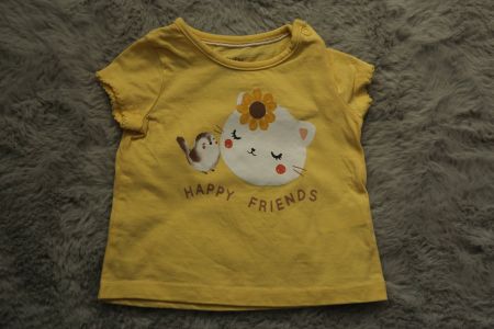 Baby T-Shirt C&A gelb in Gr. 62 - neu