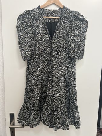 Second Female cotton black and white dress
