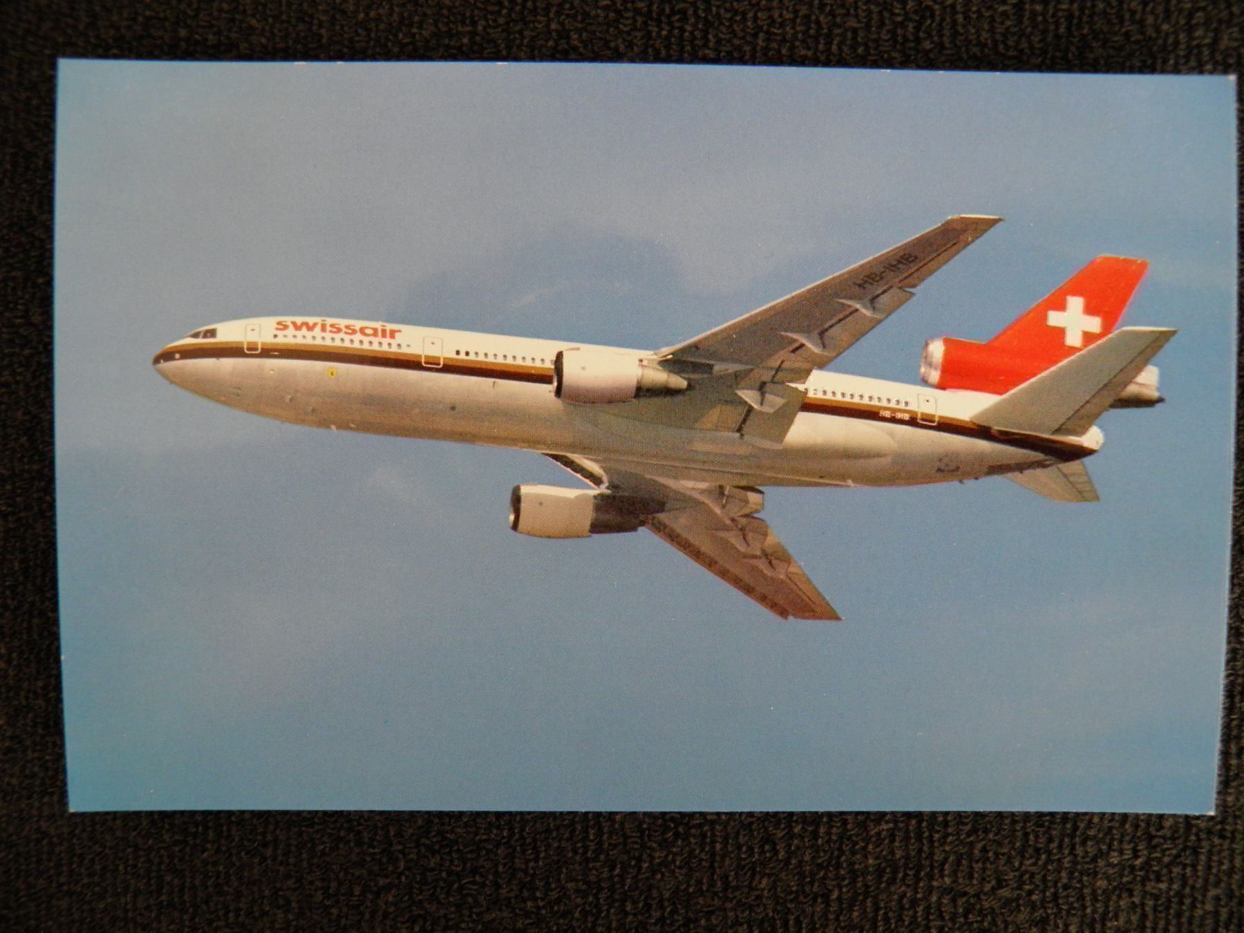 Cartoline postali: Ansichtskarte DC10-30 der Swissair – Nuovo (secondo la descrizione) da Oberembrach venduto da broussey14