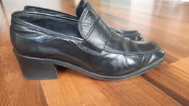 Schuhe Damen Schwarz Leder Grösse 37 Italien