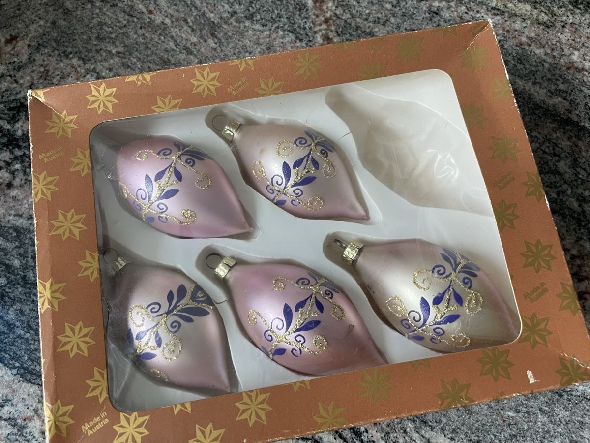 Alle Dekorationen: Antike Weihnachtsbaumschmuck Glaskugel lila – Gebraucht aus Oberentfelden von vilibrand 5