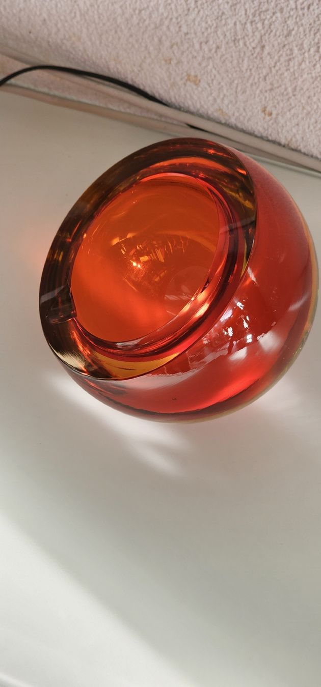 Murano Gläser: Murano Aschenbecher von Flavio Poli.  – Gebraucht aus Kollbrunn von Antikmann 1