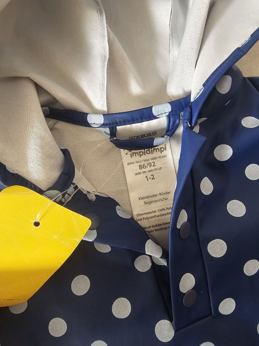 Giacche & Cappotti: Poncho Pluie Enfant 86/92 – Nuovo e nell'imballaggio originale da Sornetan venduto da T.a333 1