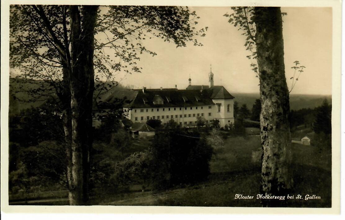 Cartoline postali: Kloster  Notkersegg bei St. Gallen – Usato da Hochdorf venduto da Ziegel-16