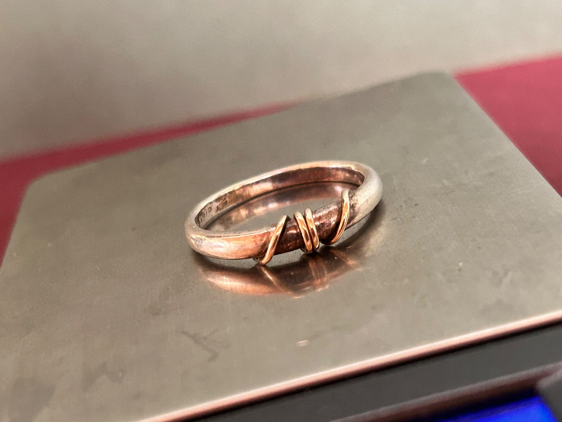 Ringe: Silberring Silber/Gold Ringel – Gebraucht aus Laufen von Bellavitaboom 6