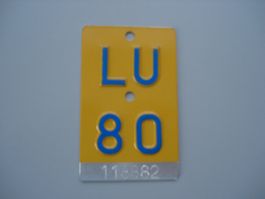 Mofanummer LU 80