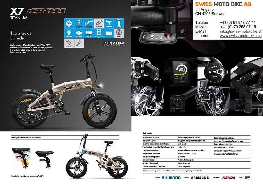 Biciclette: E-Fat Bike Fully von Icone Vorführmodell – Nuovo (secondo la descrizione) da Seewen SO venduto da Swiss-moto-bike 3