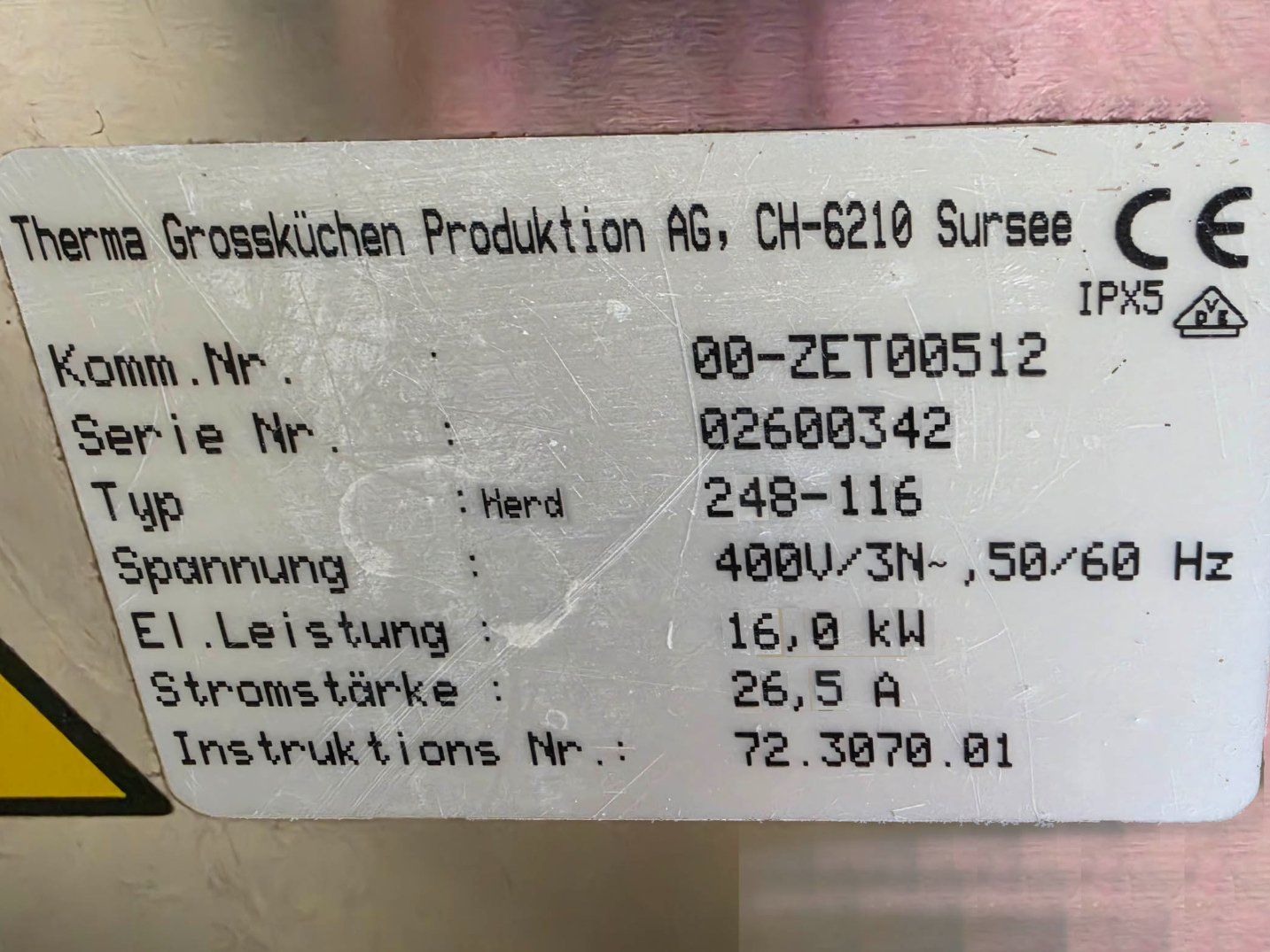 Therma Cucine: Gastrokocheinheit Therma – Usato da Zweisimmen venduto da nic_ko05 4