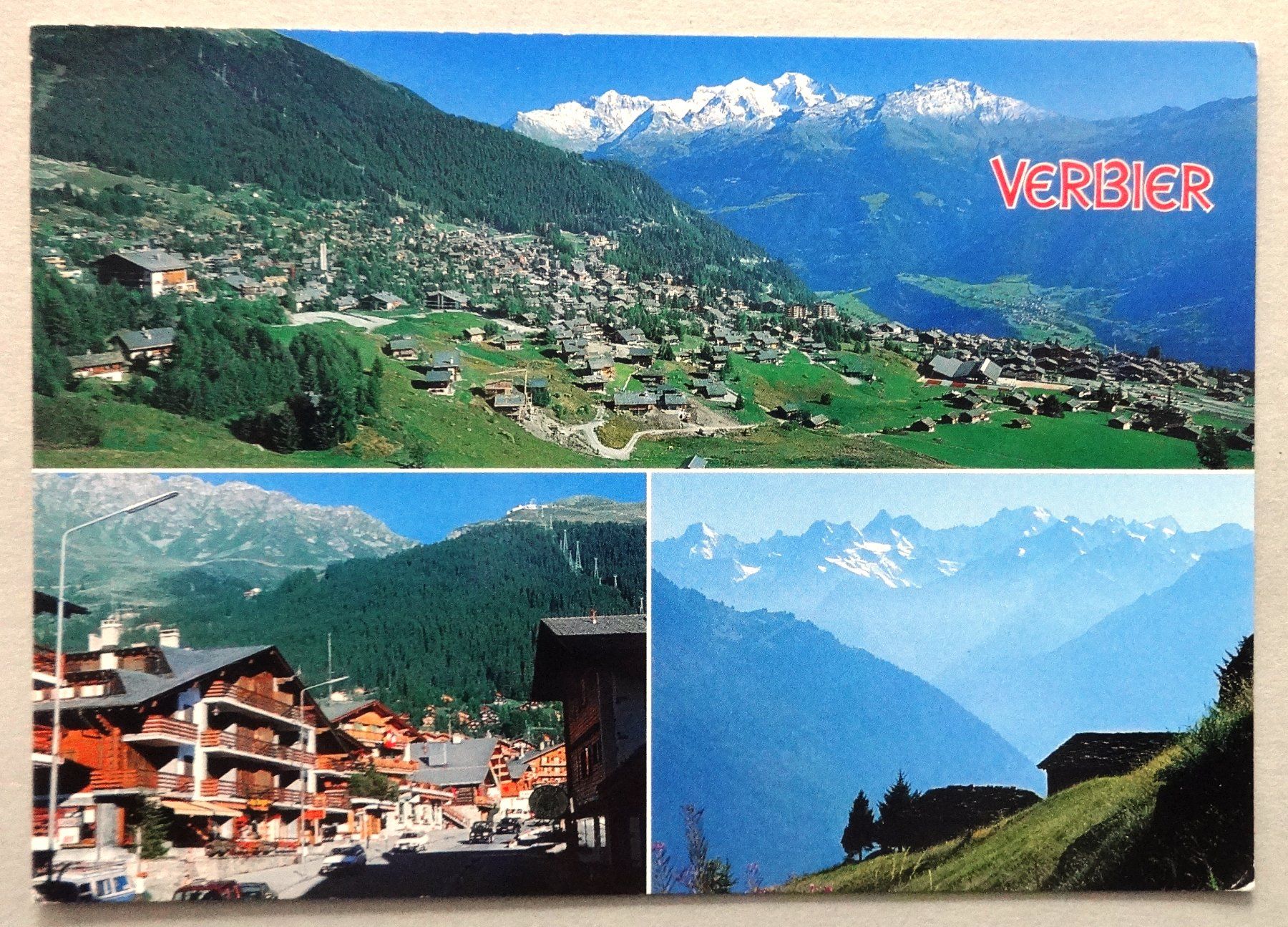 Cartes postales: Verbier - Panorama de la station – D'occasion à Fétigny par Billy2miny